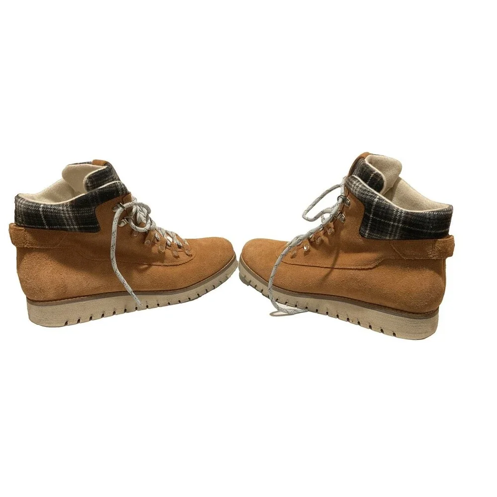 Cole Haan men Zerogrand Explorer Waterproof Honey Brown Suede Boots Weather Made